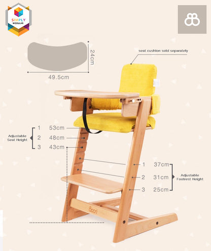 Simply Modular - Boori Adjustable Kids Tidy High Chair (6569580625954)