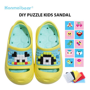 Kids Art Slippers - Kids’ DIY Puzzle Sandals (6790357418018)