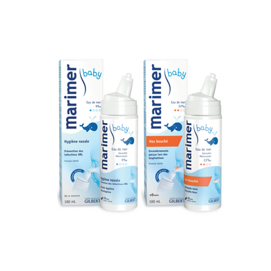 Marimer - Baby Isotonic Seawater Nasal Spray 100ml and Hypertonic Seawater Nasal Spray 100ml Bundle (6537696018466)