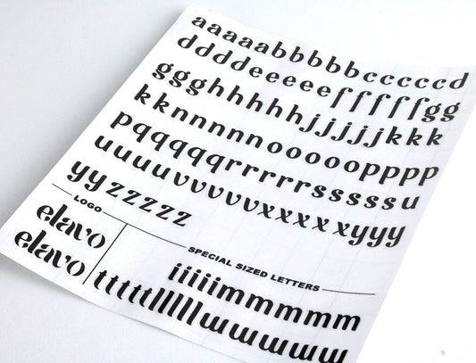 Elavo - Letters Stickers (4625644584994)