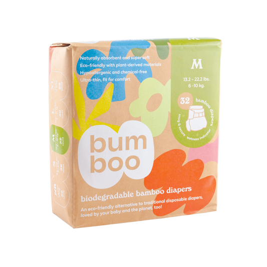 Bumboo - Biodegradable Bamboo Nappies - Medium 32pcs (6788494491682)