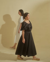 Load image into Gallery viewer, Milk Easy x Vania Romoff Midi Dress in Black (7165722001442)
