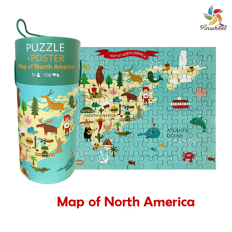 Pinwheel - 108 Pieces Puzzle + Poster (6566663487522)