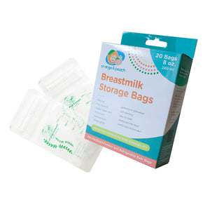 Orange and Peach - 8 oz. Breastmilk Storage Bags V3 20s (4604320088098)
