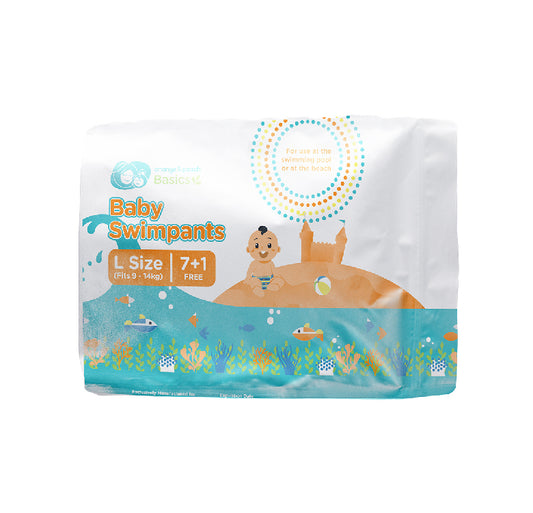 Orange and Peach Basics - 1 Pack Baby Swimpants (8 pcs.) (4604305440802)