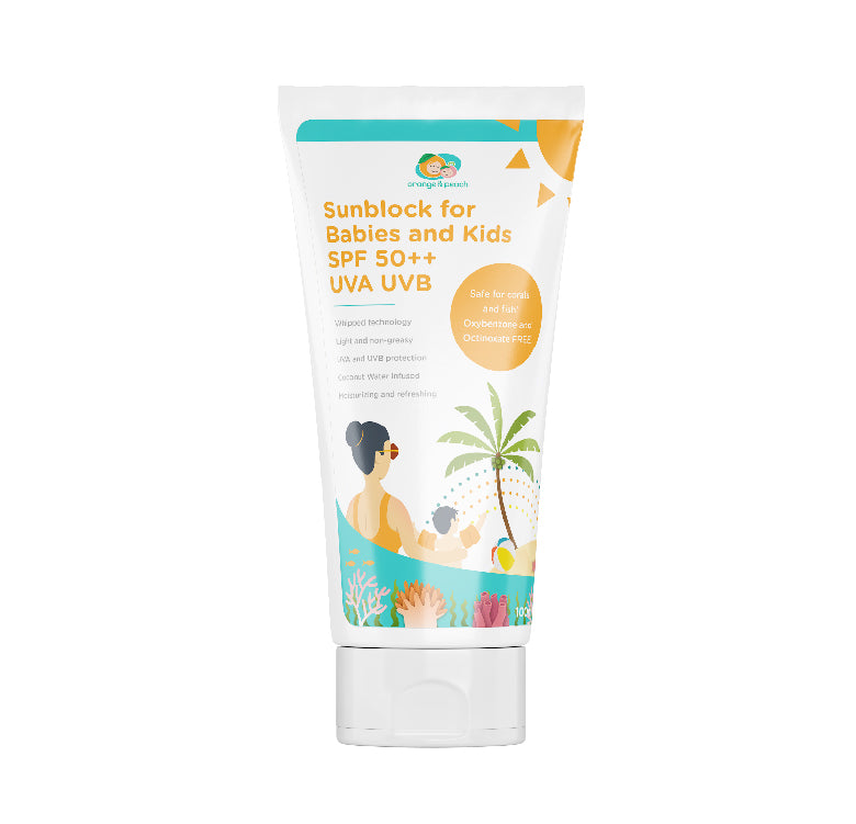 Orange and Peach - Sunblock for Babies and Kids 100ml (4604304359458)