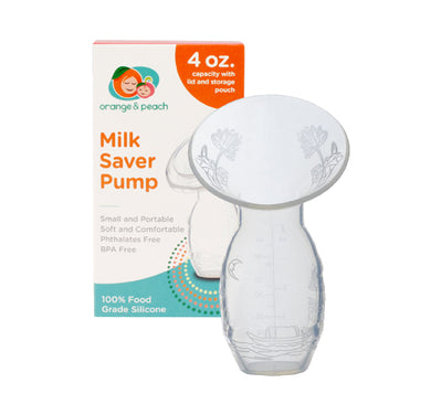 Orange and Peach - Silicone Milk Saver Pump (4604956540962)