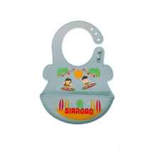 Load image into Gallery viewer, Orange And Peach - Silicone Food Bibs Siargao (4604958015522)
