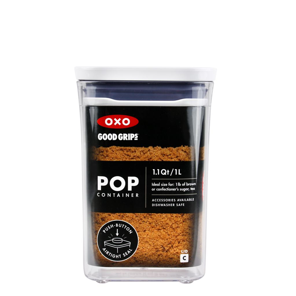 OXO Tot - Good Grips POP Container, Small Square Short 1.1 Qt. (6946519744546)