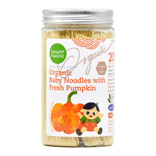 Simply Natural - Pumpkin Organic Baby Noodles 200g (6794273390626)