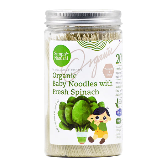 Simply Natural - Spinach Organic Baby Noodles 200g (6794273423394)