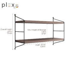 Load image into Gallery viewer, Simply Modular - Plex 2-Level Shelving System (4820457816098)

