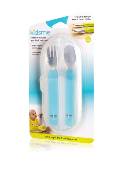KidsMe - Premier Spoon and Fork w/ Case (4798124326946)