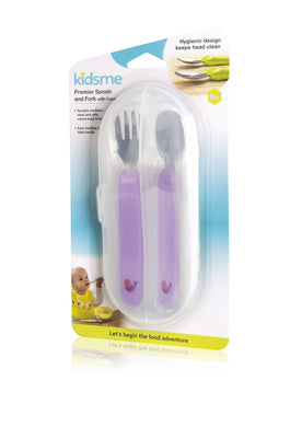 KidsMe - Premier Spoon and Fork w/ Case (4798124326946)