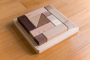 Little Luke - Eguchi Toys Small Wooden block puzzle (7005105881122)