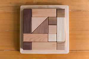 Little Luke - Eguchi Toys Small Wooden block puzzle (7005105881122)