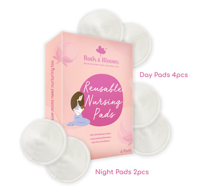 Buds and Blooms - Reusable Nursing Pads (6 Pcs) (6543520006178)