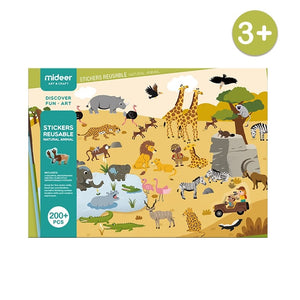 Baby Prime - Mideer Reusable Stickers - Transportation (4816478142498)