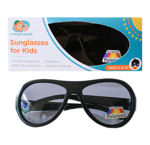 Orange and Peach - Sunglasses for Kids Dark Blue and Yellow (4604959850530)
