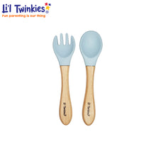 Load image into Gallery viewer, Li&#39;l Twinkies - Train Me™ Spoon and Fork Set (4563397705762)
