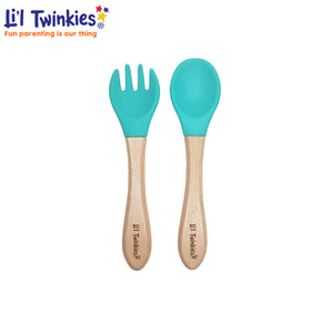 Li'l Twinkies - Train Me™ Spoon and Fork Set (4563397705762)
