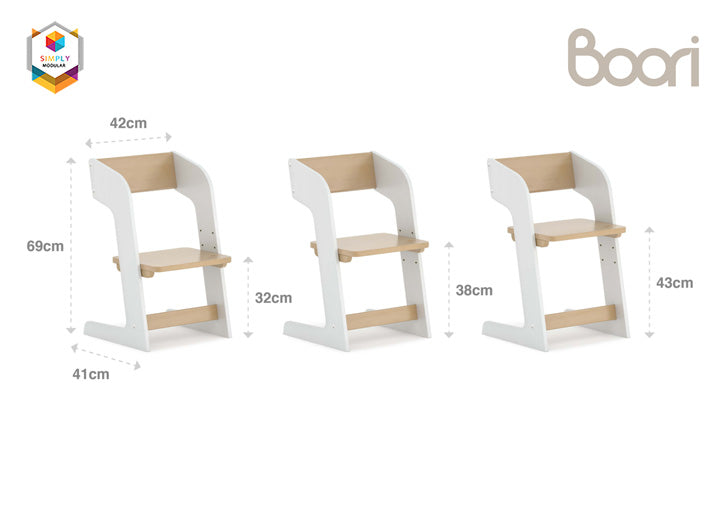 Simply Modular - Boori Adjustable Oslo Study Chair (6569583411234)