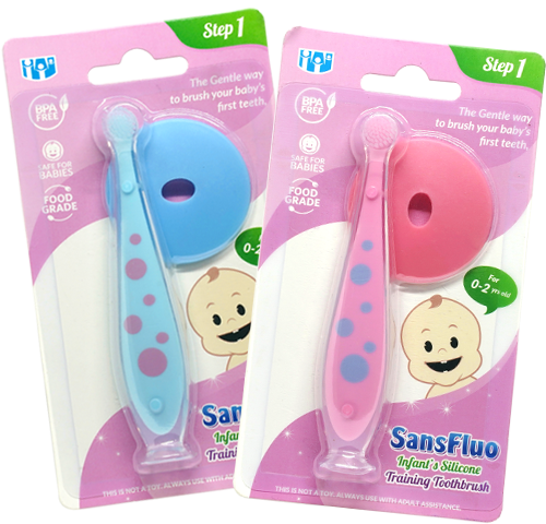 SansFluo - Silicone Training Toothbrush (4544977862690)