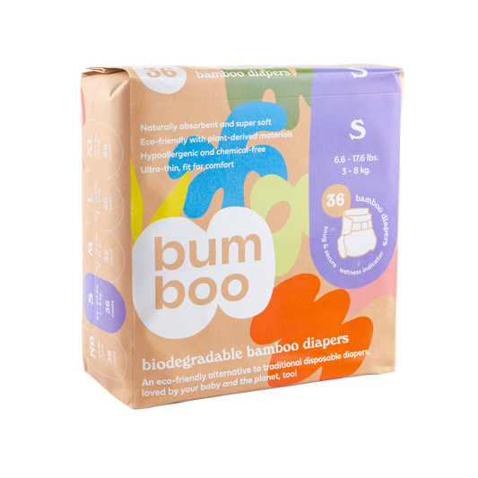 Bumboo - Biodegradable Bamboo Nappies - Small 36pcs (6788494196770)