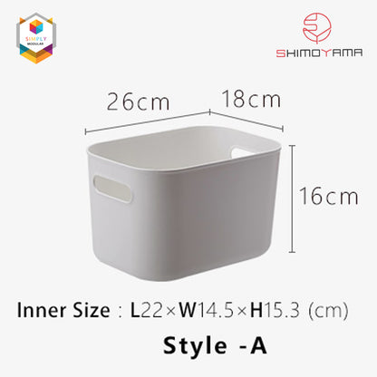 Simply Modular - Shimoyama PE Storage Box Soft Touch Deep Size without lid (Gray) (4844148523042)