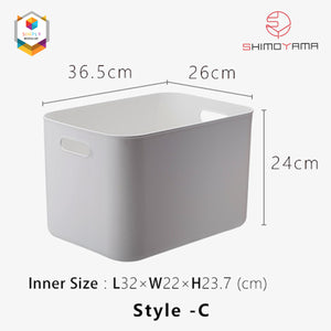 Simply Modular - Shimoyama PE Storage Box Soft Touch Big Deep Size without lid (Gray) (4844148588578)