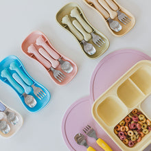Load image into Gallery viewer, TGM - Stainless Toddler Spoon &amp; Fork Set with Silicone Handle (7056488726562)
