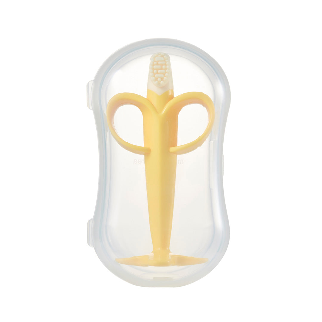 TGM - Silicone Banana Teether & Training Toothbrush (7056453664802)