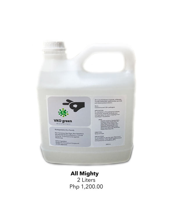 VKO green - All Mighty Disinfectant 2L (4538331791394)