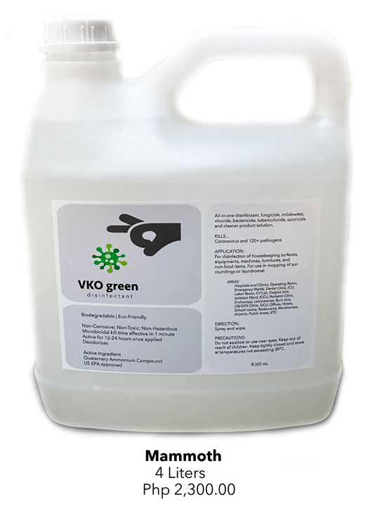 VKO green - Mammoth Disinfectant 4L (4538331988002)