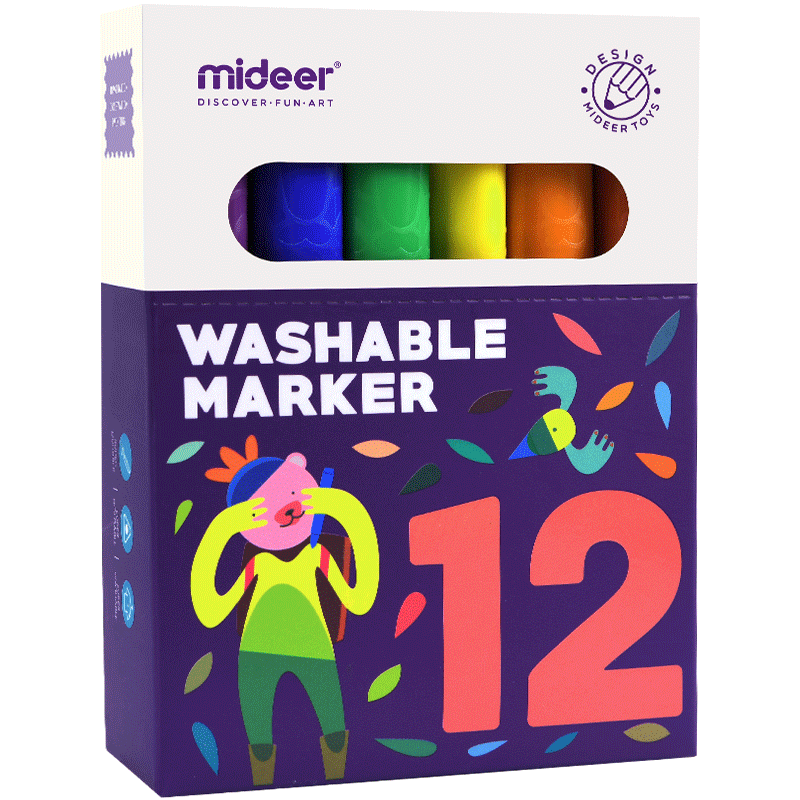 Baby Prime - Mideer Washable Marker 24 colors (4816478634018)