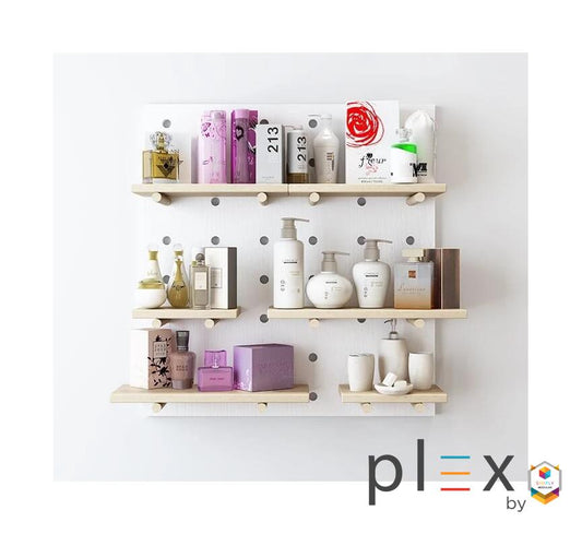 Simply Modular - Plex Pegboard Floating Shelf (6544506552354)
