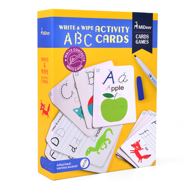 Baby Prime - Mideer Write and Wipe Learning Cards ABC (4816478830626)