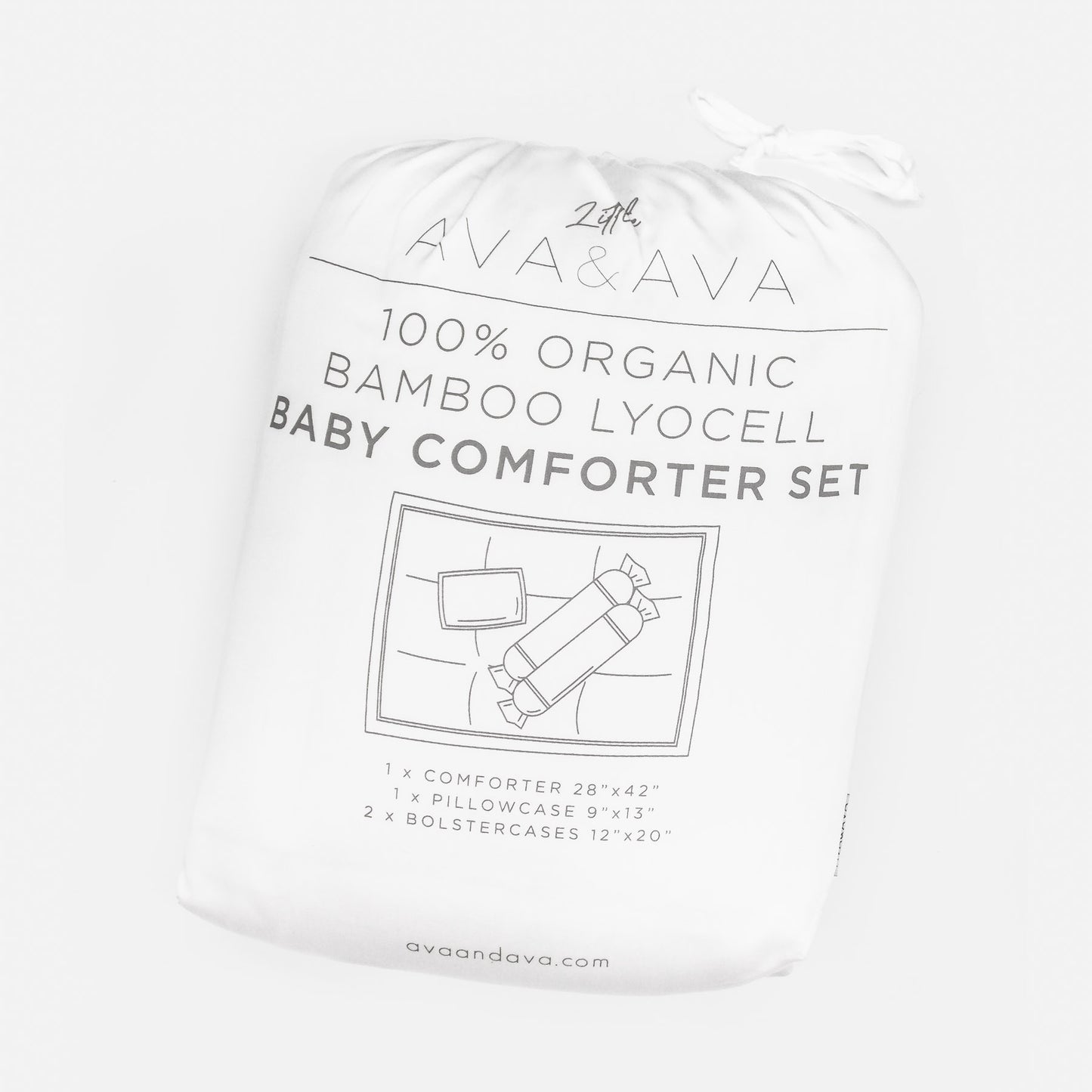 Ava & Ava - 100% Organic Bamboo Lyocell 4pc Baby Comforter Set (6938986872866)