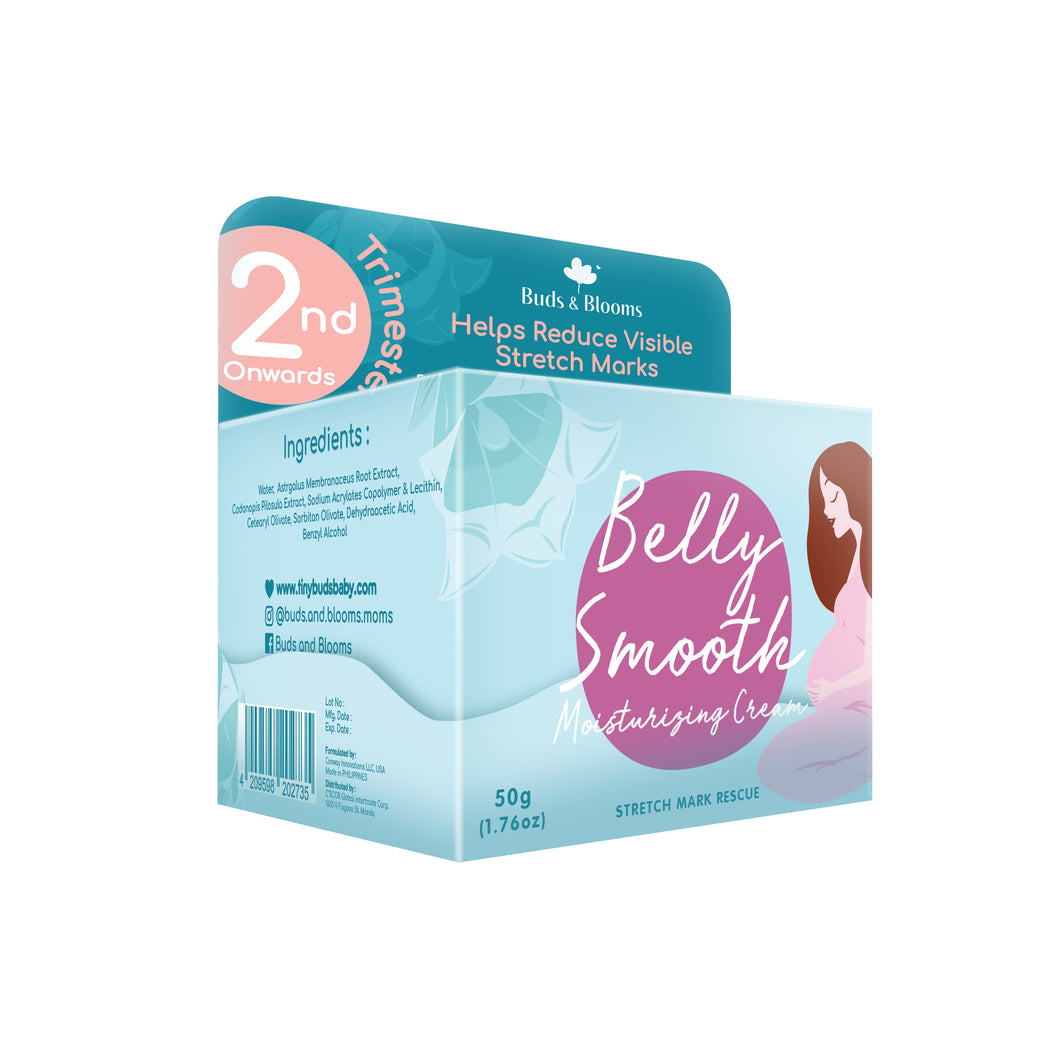 Buds and Blooms - Belly Smooth Stretch Mark Cream 50g (6543519907874)