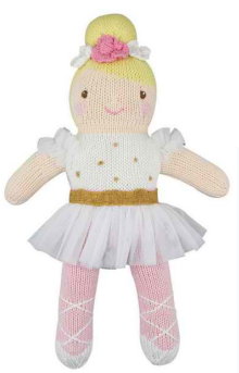 Zubels - Blakely the Ballerina Handknit Cotton Doll (4546810183714)