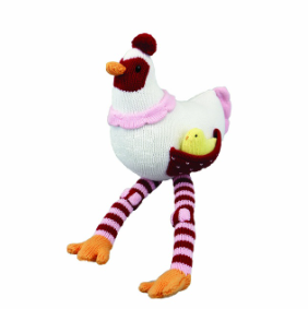 Zubels - Cheeky the Chicken Handknit Cotton Doll (4546813952034)
