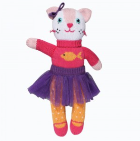 Zubels - Chloe the Pink Kitty Handknit Cotton Doll (4546816933922)
