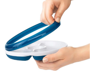 OXO Tot - Divided Plate with Removable Training Ring (4508695658530)