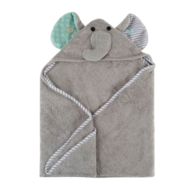 Zoocchini - Elle the Elephant Baby Hooded Towel (4545287782434)