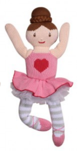 Zubels - Eva the Ballerina Handknit Cotton Doll (4546821390370)