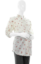 Load image into Gallery viewer, Mommy Plus - Theresa Mandarin Collar Quarter Sleeve Blouse (4800361594914)
