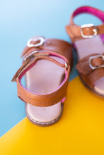 Load image into Gallery viewer, isla+aiden - Cassie | Winged Sandals | Caramel (6978749956130)
