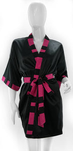 SleepyHead - Kalia Kimono Robe With Striped Lapel (4800269844514)