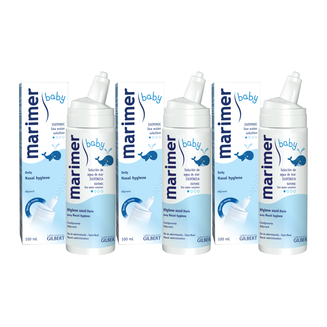 Marimer Baby - Isotonic Seawater Nasal Spray 100ml Pack of 3 (6546662359074)
