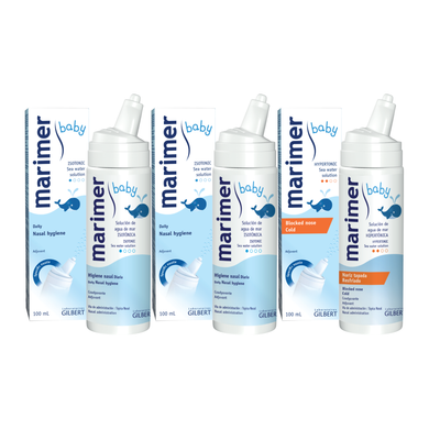 Marimer Baby - Isotonic (2pcs) + Hypertonic Seawater (1pc) Nasal Spray 100ml Bundle (6546662326306)